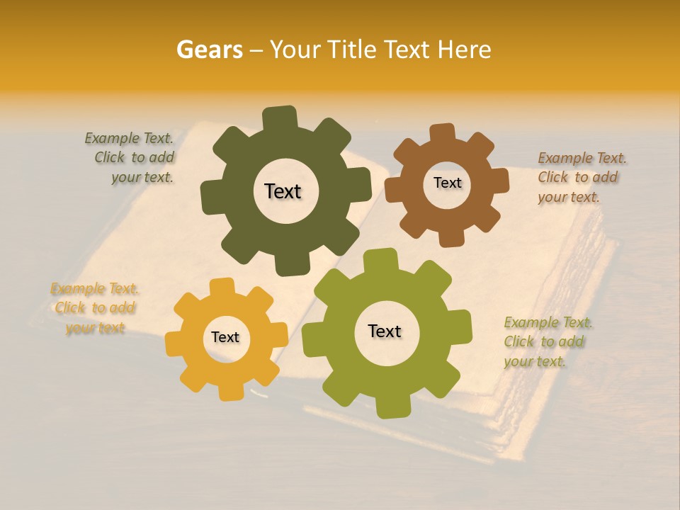 Dirty Desk Textured Effect PowerPoint Template