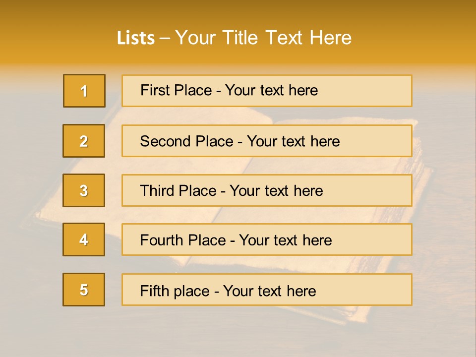 Dirty Desk Textured Effect PowerPoint Template