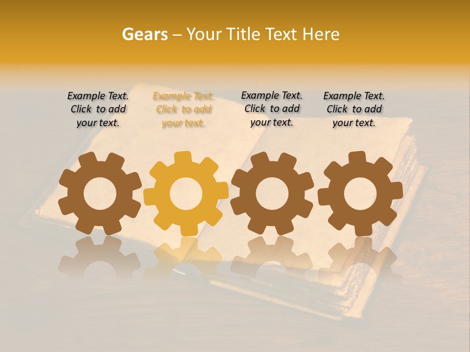 Dirty Desk Textured Effect PowerPoint Template