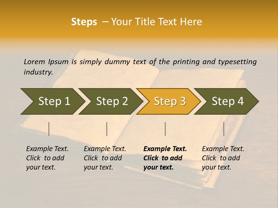 Dirty Desk Textured Effect PowerPoint Template