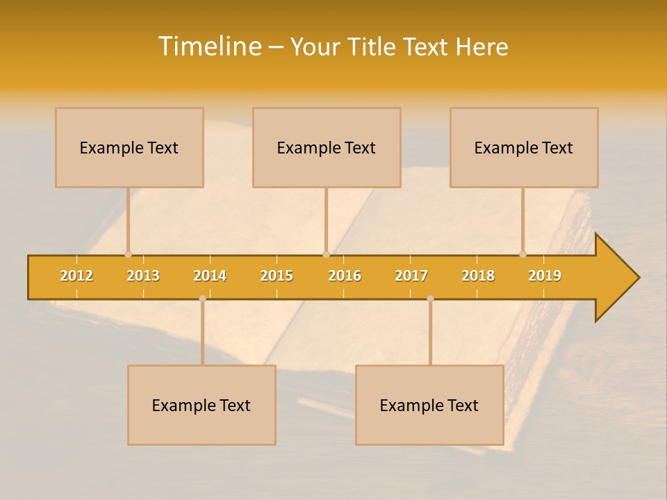 Dirty Desk Textured Effect PowerPoint Template