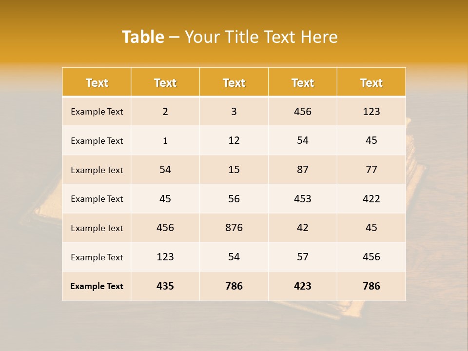 Dirty Desk Textured Effect PowerPoint Template