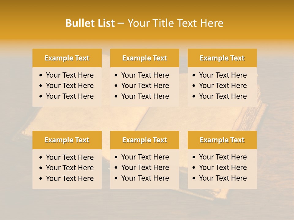 Dirty Desk Textured Effect PowerPoint Template