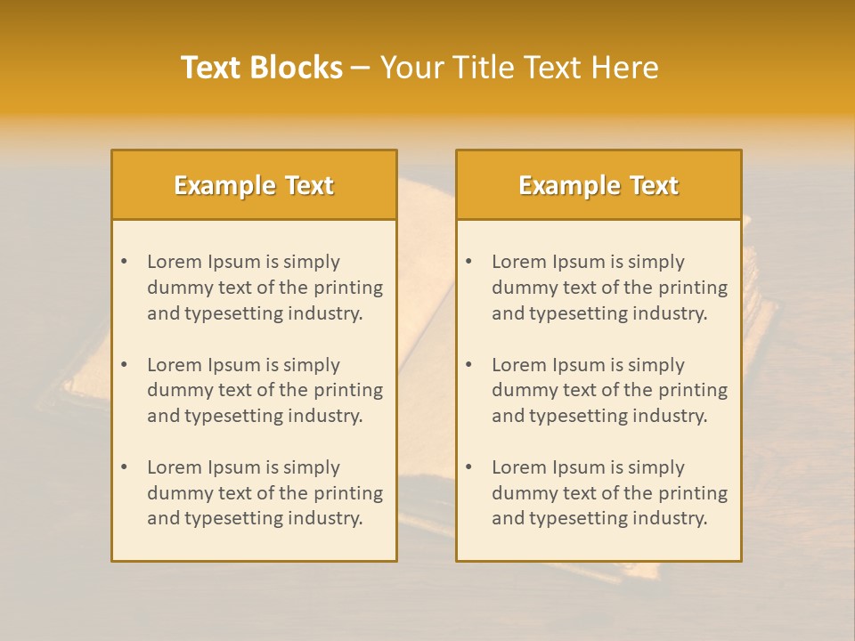 Dirty Desk Textured Effect PowerPoint Template