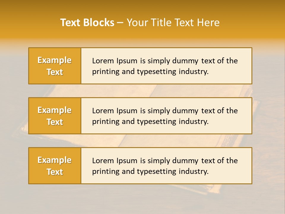 Dirty Desk Textured Effect PowerPoint Template