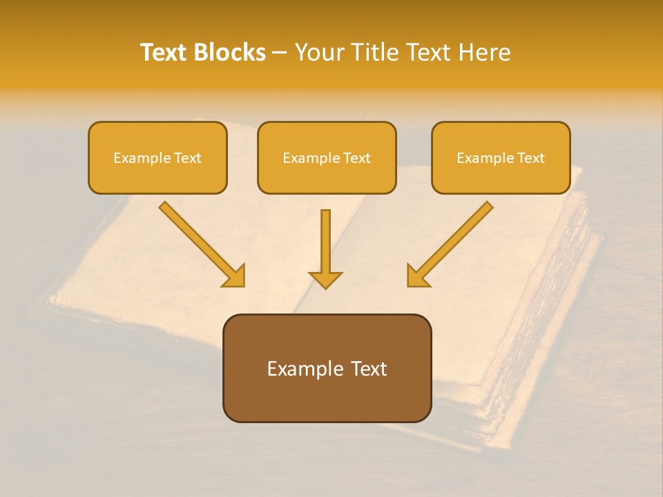 Dirty Desk Textured Effect PowerPoint Template