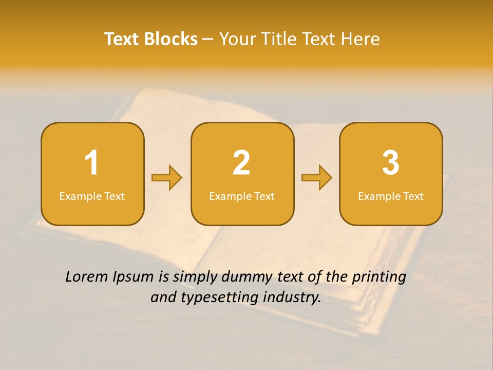 Dirty Desk Textured Effect PowerPoint Template