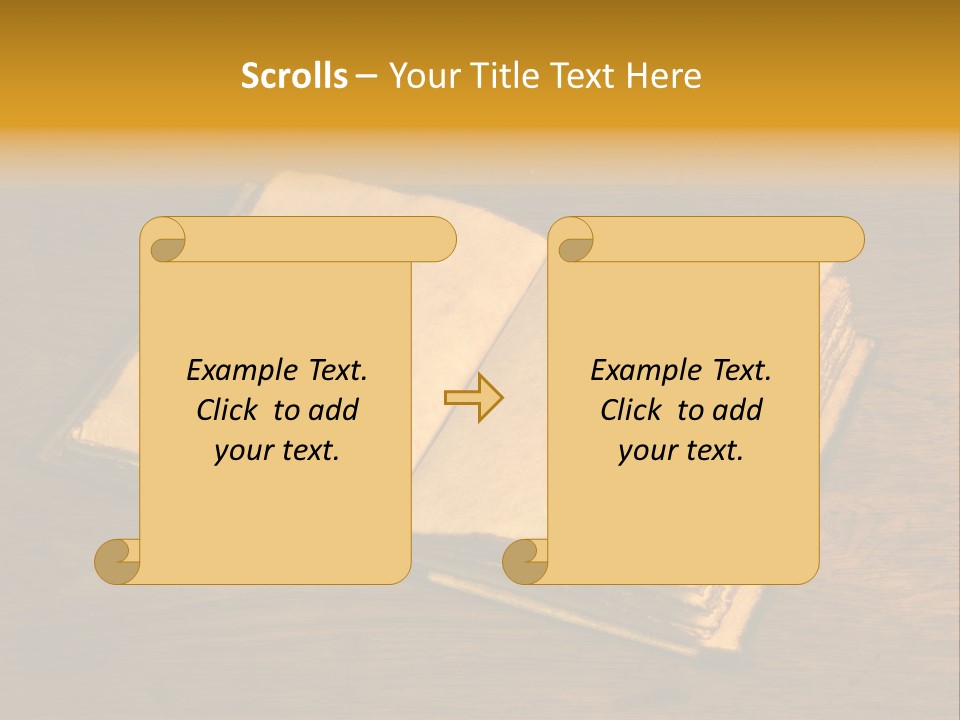 Dirty Desk Textured Effect PowerPoint Template
