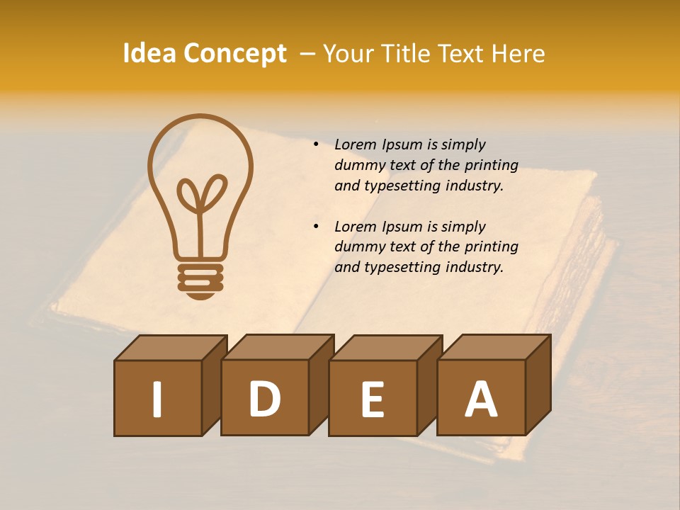 Dirty Desk Textured Effect PowerPoint Template