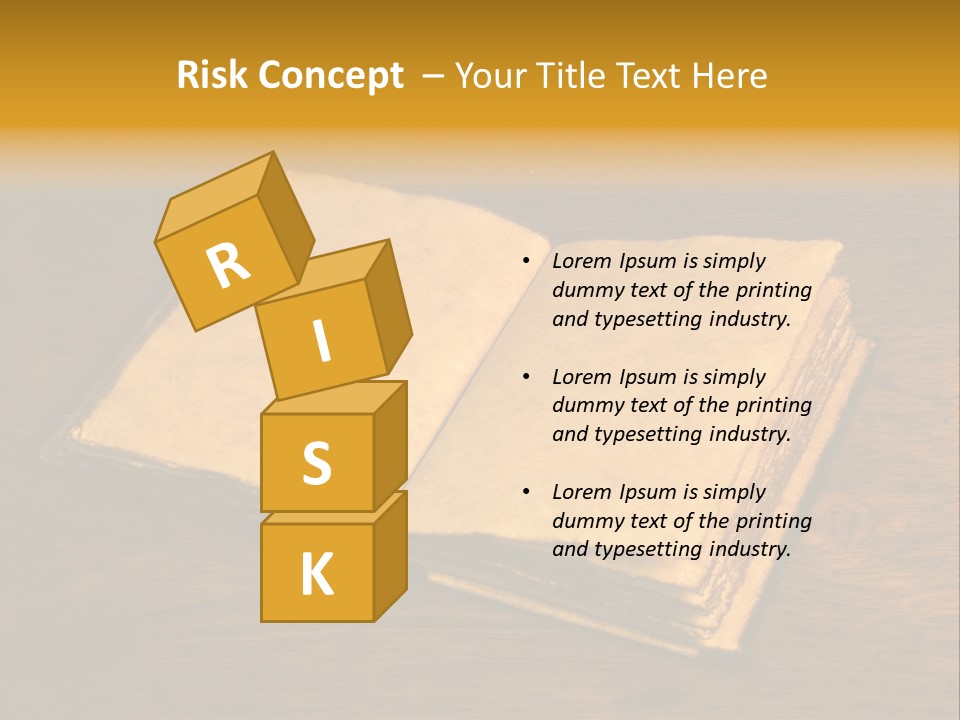 Dirty Desk Textured Effect PowerPoint Template