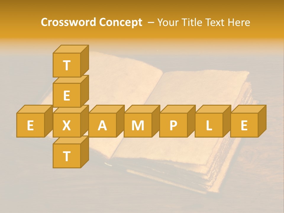 Dirty Desk Textured Effect PowerPoint Template