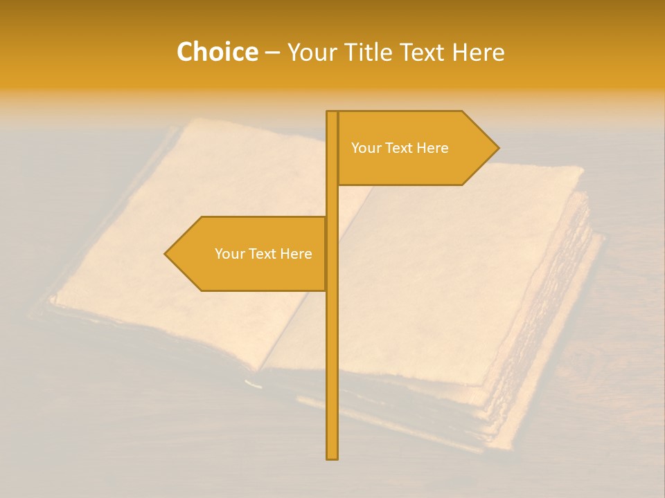 Dirty Desk Textured Effect PowerPoint Template