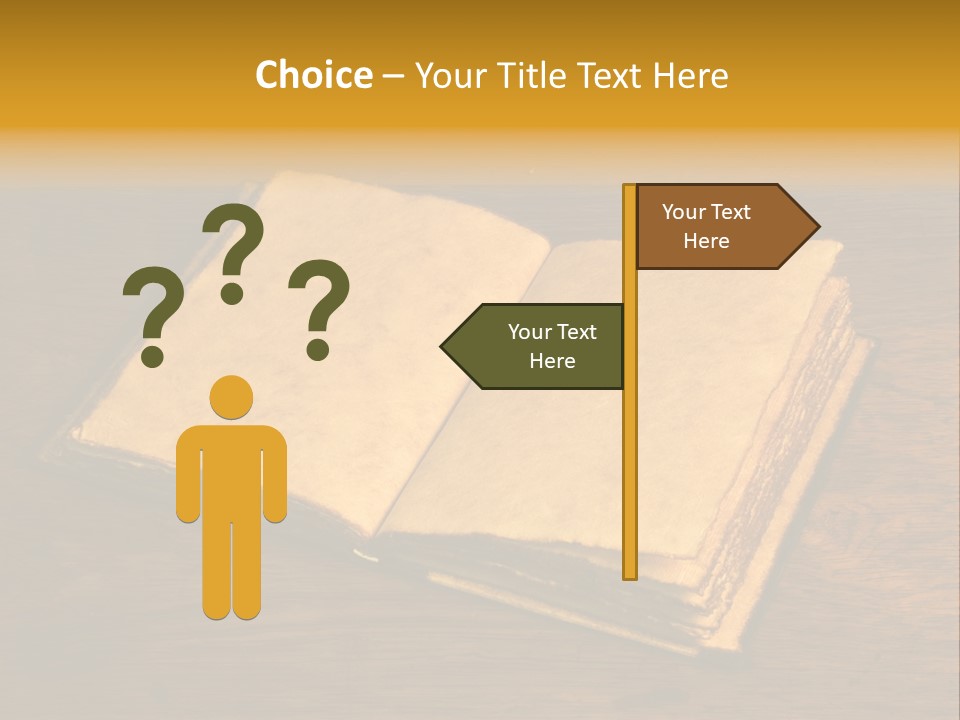 Dirty Desk Textured Effect PowerPoint Template