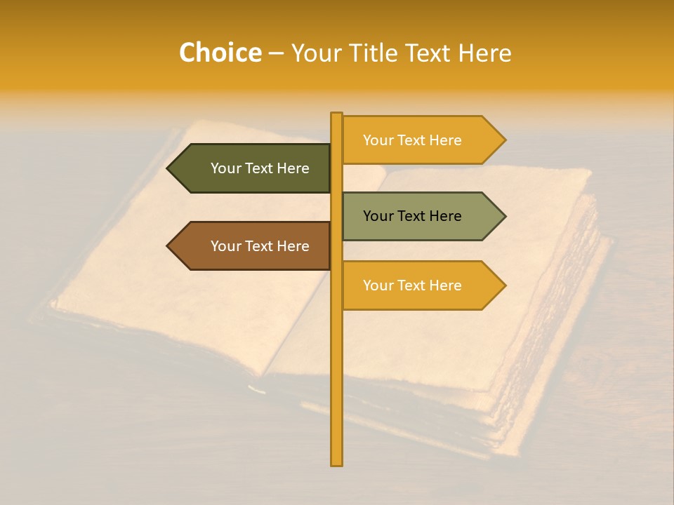 Dirty Desk Textured Effect PowerPoint Template