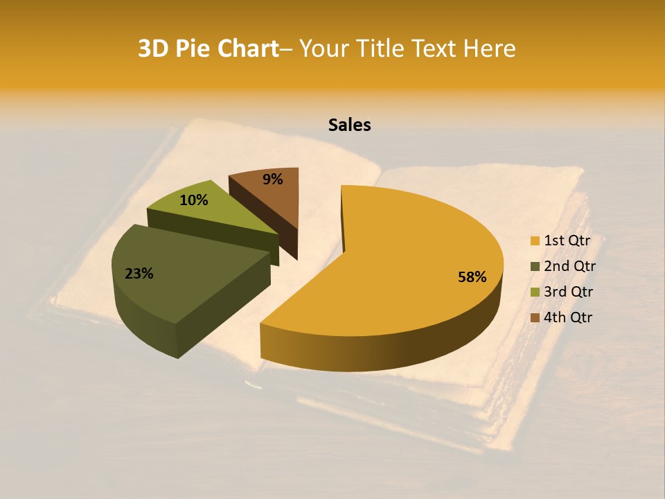 Dirty Desk Textured Effect PowerPoint Template