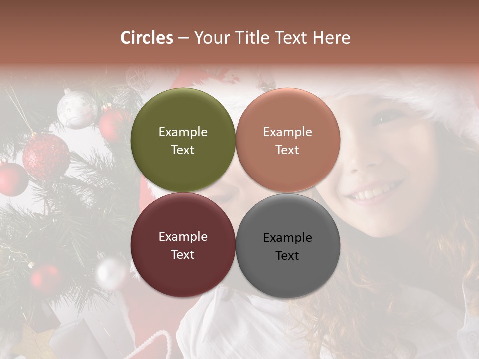 Female Christmas Tree Play PowerPoint Template