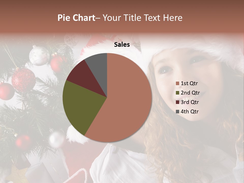 Female Christmas Tree Play PowerPoint Template