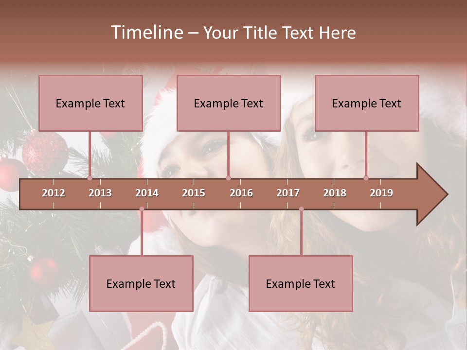 Female Christmas Tree Play PowerPoint Template