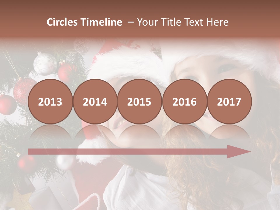 Female Christmas Tree Play PowerPoint Template