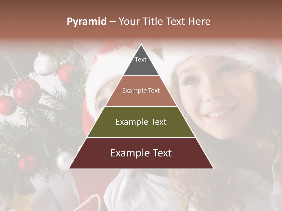 Female Christmas Tree Play PowerPoint Template