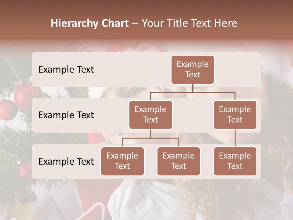 Female Christmas Tree Play PowerPoint Template