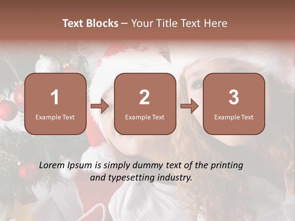 Female Christmas Tree Play PowerPoint Template