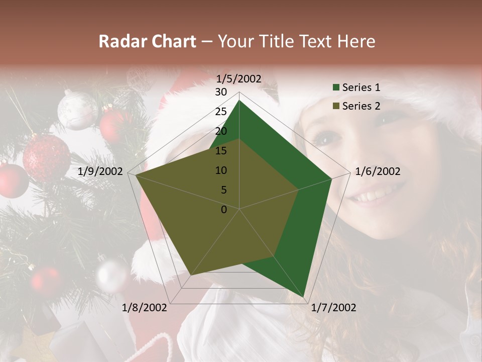 Female Christmas Tree Play PowerPoint Template