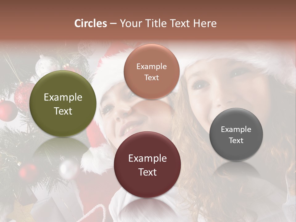 Female Christmas Tree Play PowerPoint Template