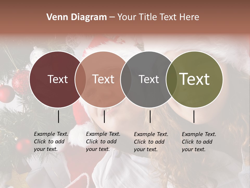 Female Christmas Tree Play PowerPoint Template