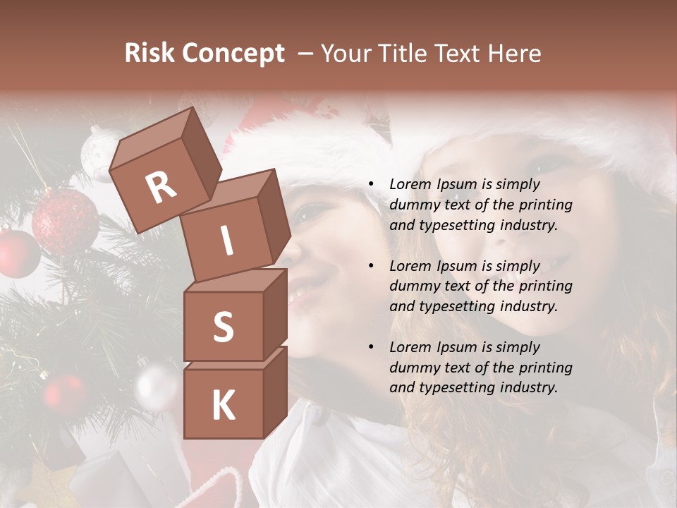 Female Christmas Tree Play PowerPoint Template