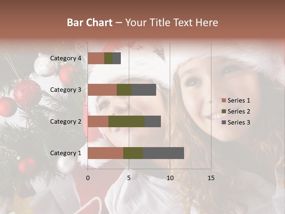 Female Christmas Tree Play PowerPoint Template