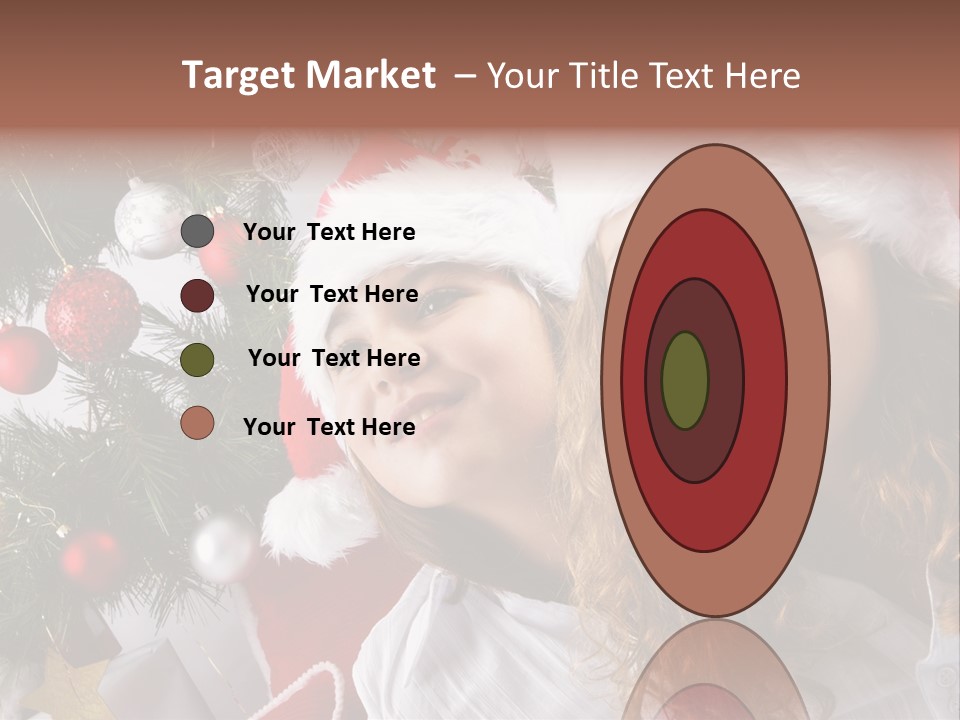 Female Christmas Tree Play PowerPoint Template