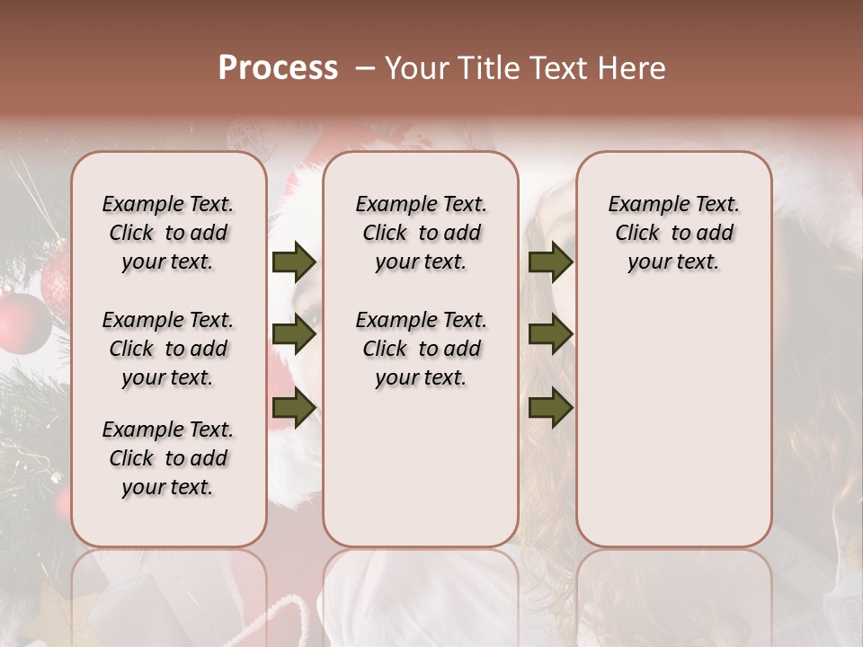 Female Christmas Tree Play PowerPoint Template