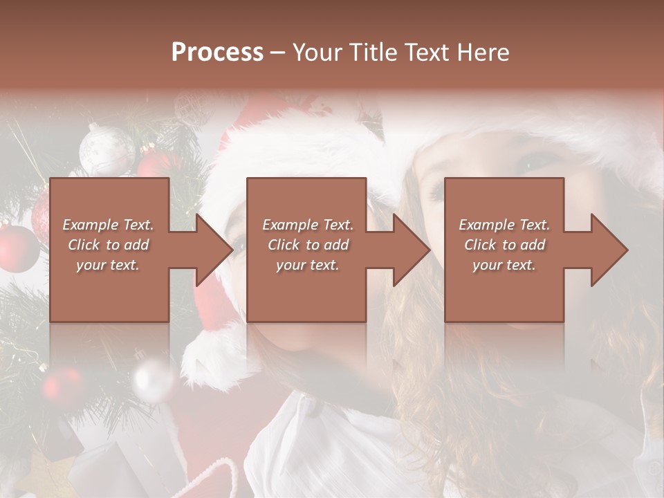 Female Christmas Tree Play PowerPoint Template