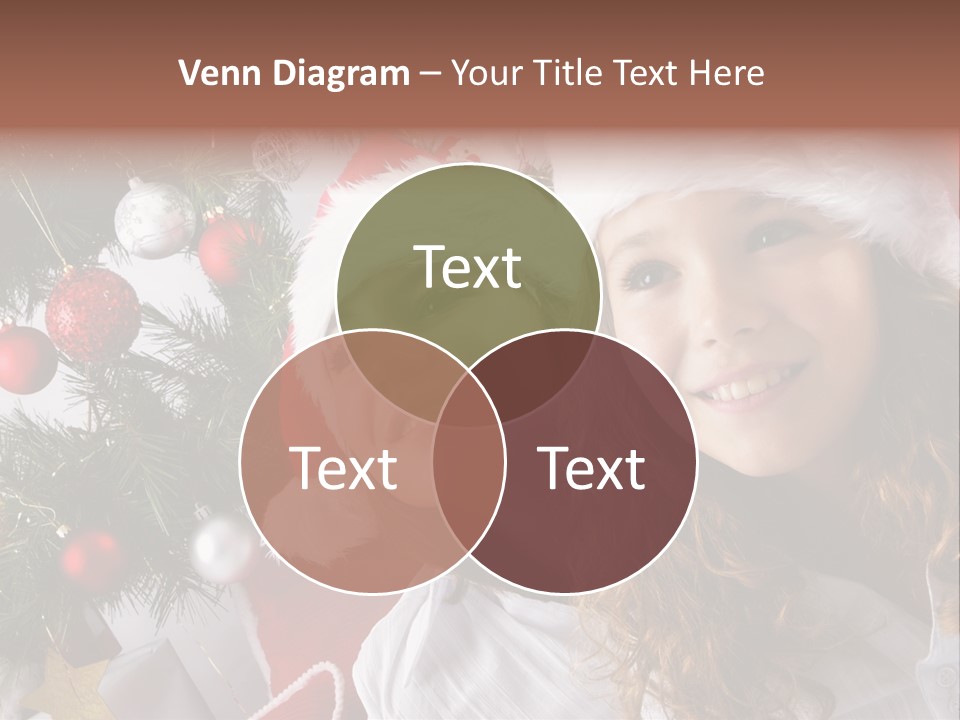 Female Christmas Tree Play PowerPoint Template