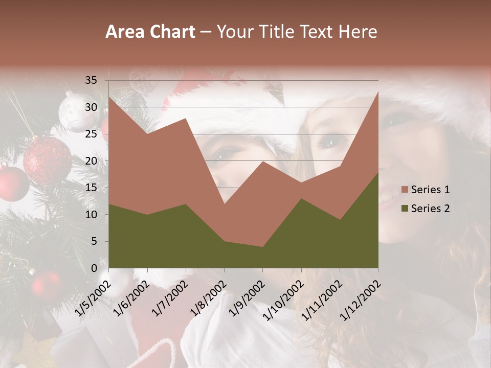 Female Christmas Tree Play PowerPoint Template