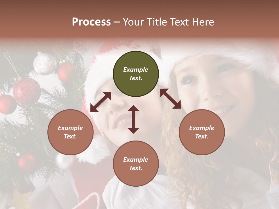 Female Christmas Tree Play PowerPoint Template