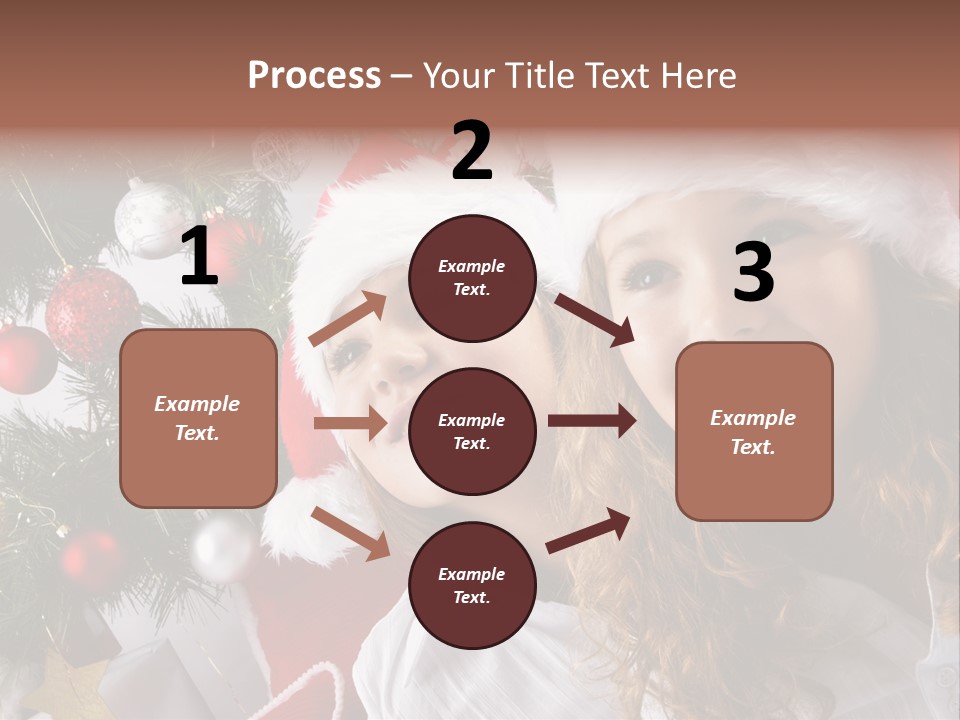 Female Christmas Tree Play PowerPoint Template