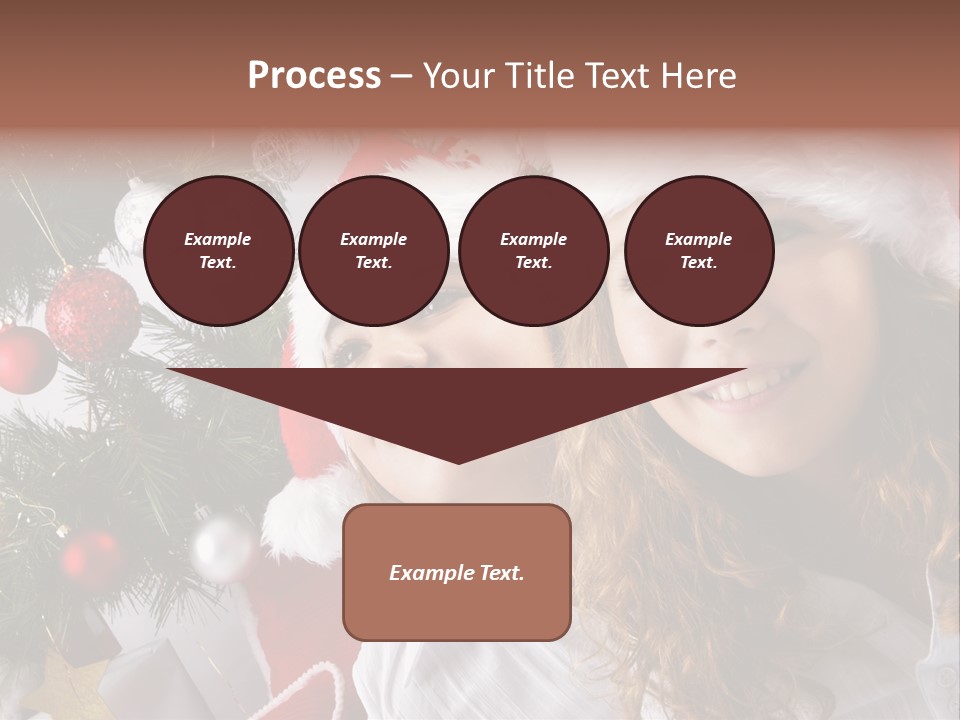 Female Christmas Tree Play PowerPoint Template