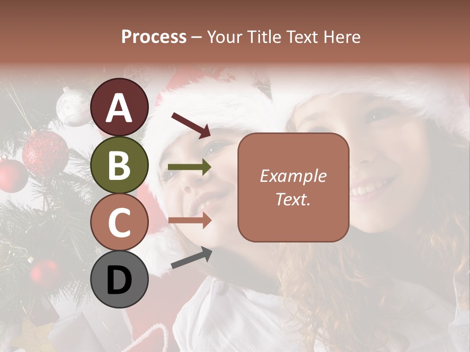 Female Christmas Tree Play PowerPoint Template