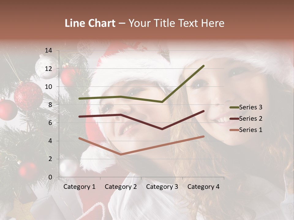 Female Christmas Tree Play PowerPoint Template