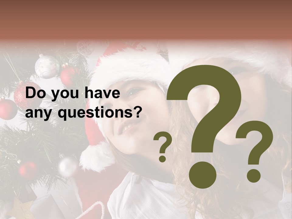 Female Christmas Tree Play PowerPoint Template