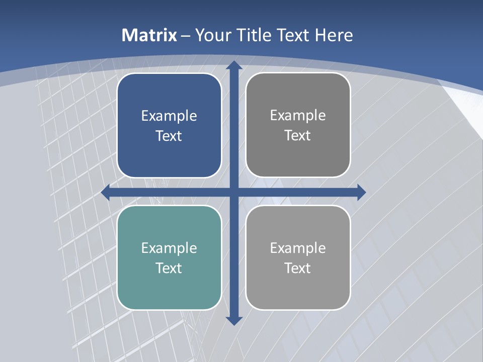 City Glass Toned PowerPoint Template