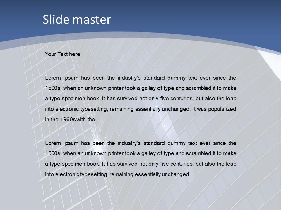 City Glass Toned PowerPoint Template