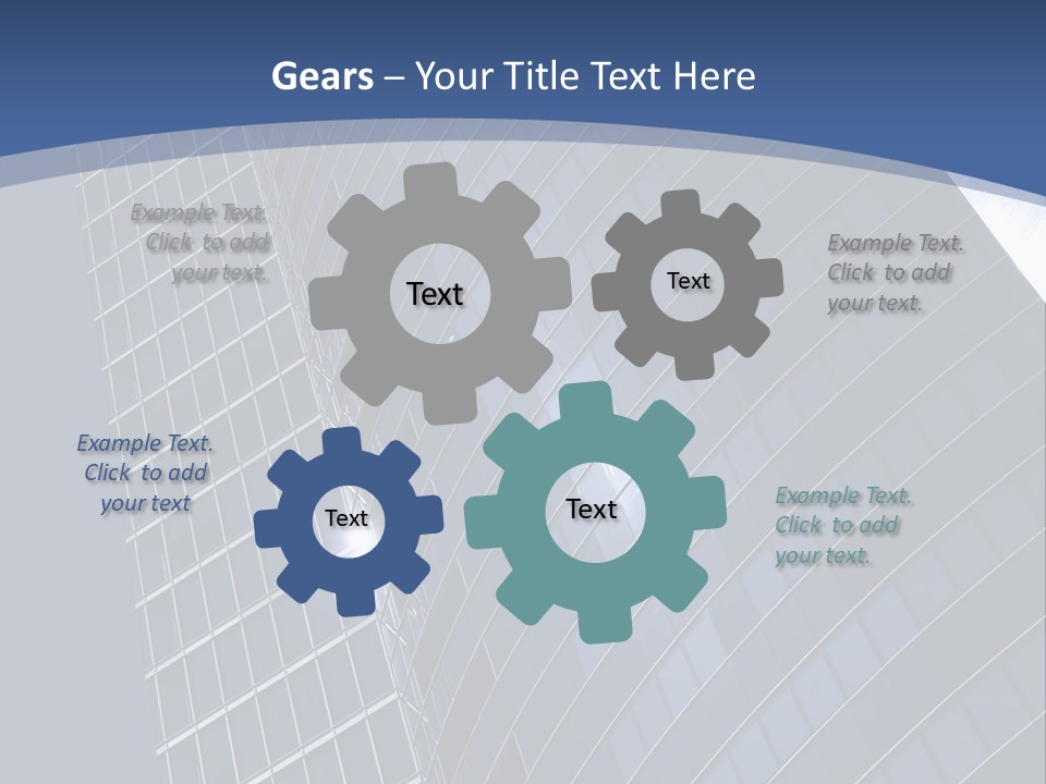 City Glass Toned PowerPoint Template