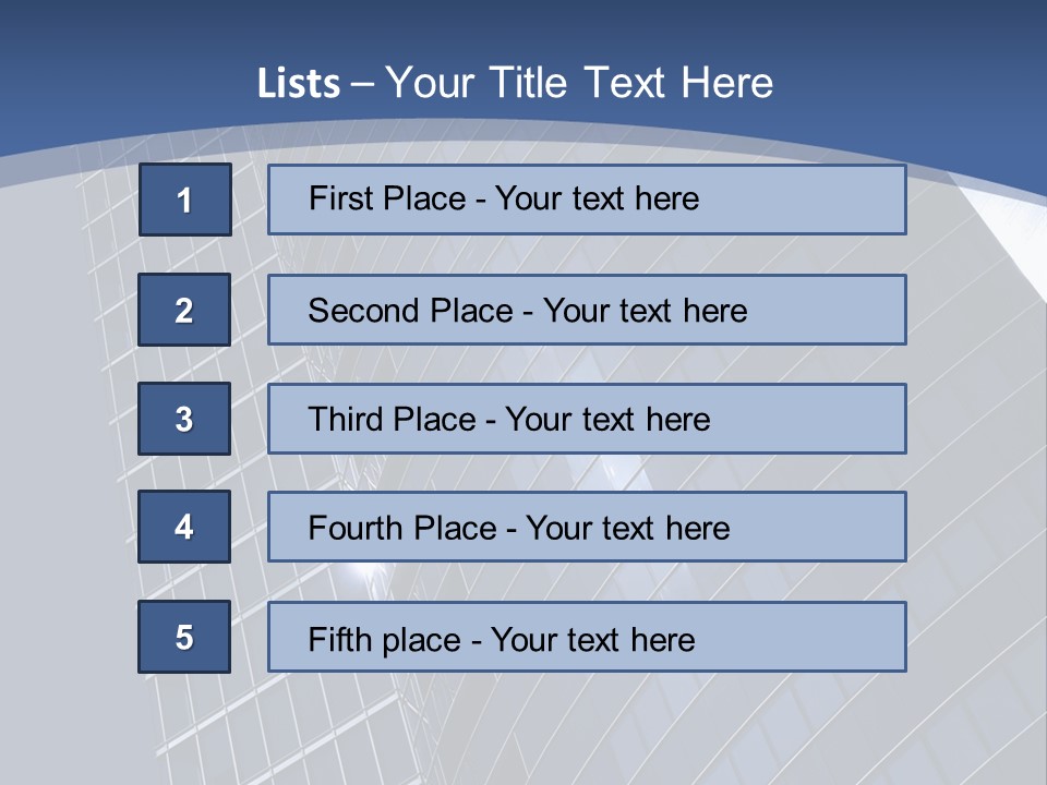 City Glass Toned PowerPoint Template