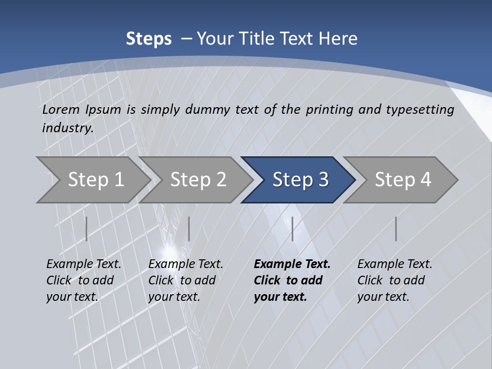 City Glass Toned PowerPoint Template