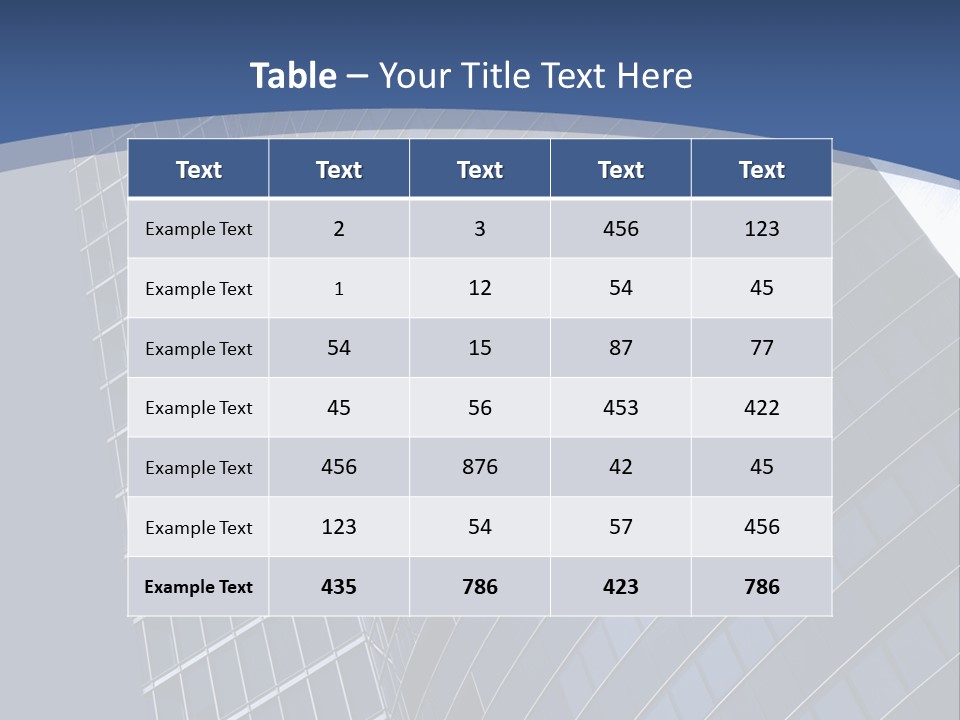 City Glass Toned PowerPoint Template