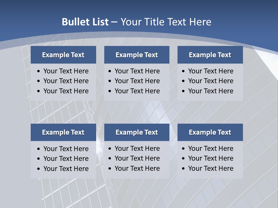 City Glass Toned PowerPoint Template