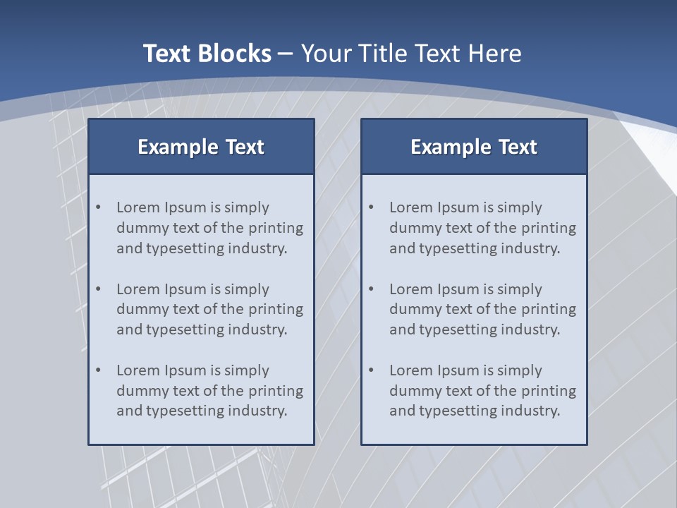 City Glass Toned PowerPoint Template